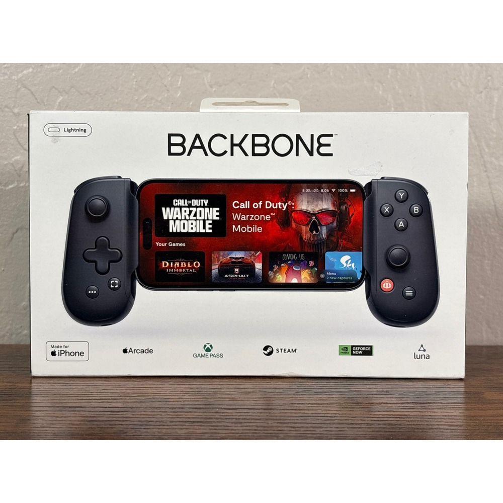 Backbone One 2nd Gen Mobile Gaming Controller for iPhone Lightning Black